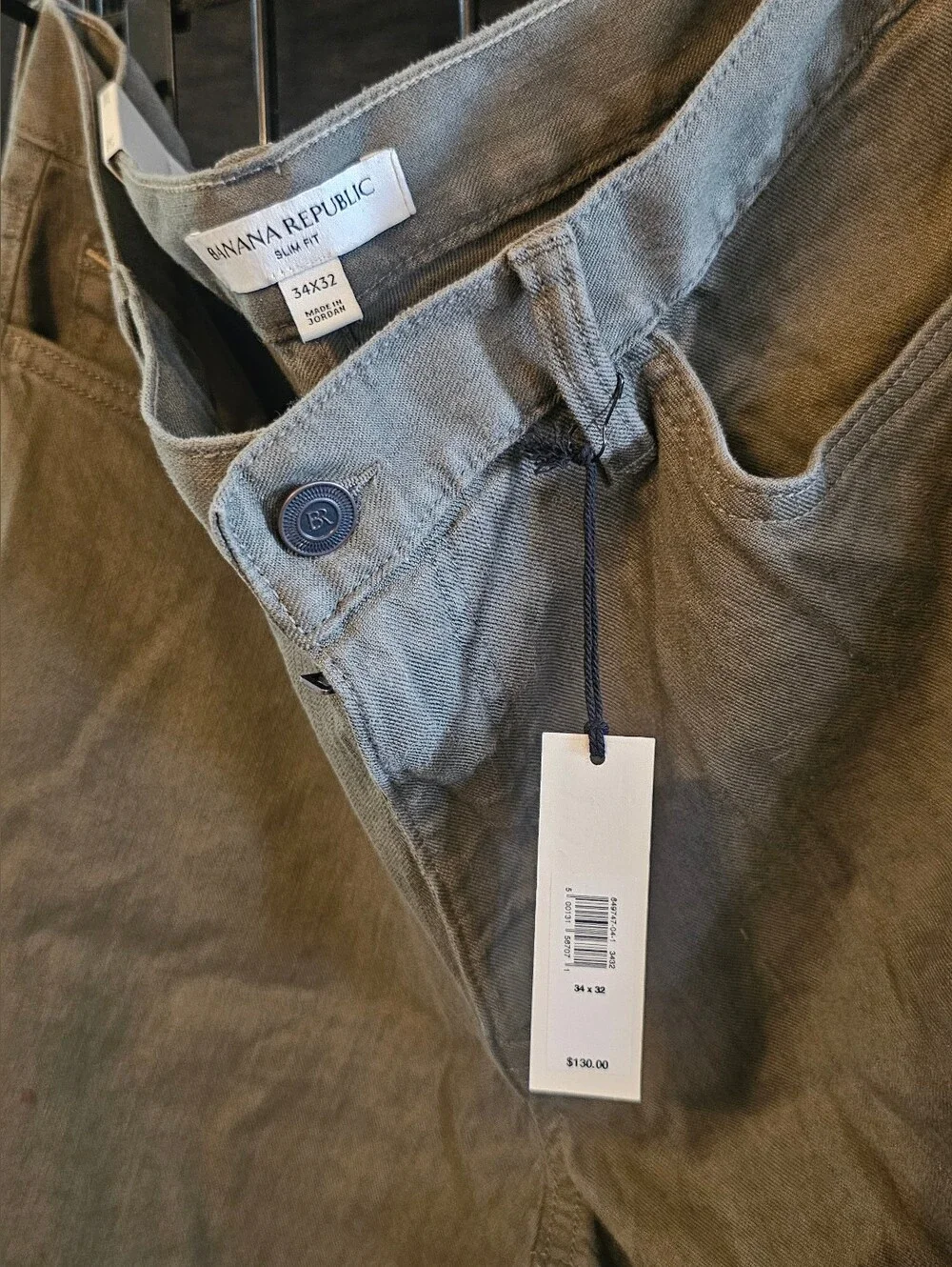 Banana Republic Olive-Tone Chinos for Men